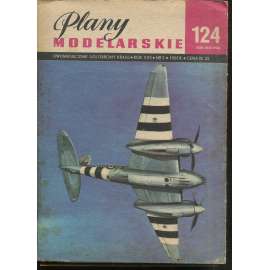 Plany modelarskie, roč. XXII., č. 124/1985 [Modelářské plány - letadlo Mosquito FB MK VI; letectvo, letadla, modelářství, modely]