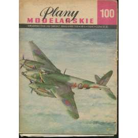 Plany modelarskie, roč. XVII., č. 100/1980 [Modelářské plány - letadlo DE HAVILLAND DH 98 MOSQUITO, letectvo, letadla, modelářství, modely]