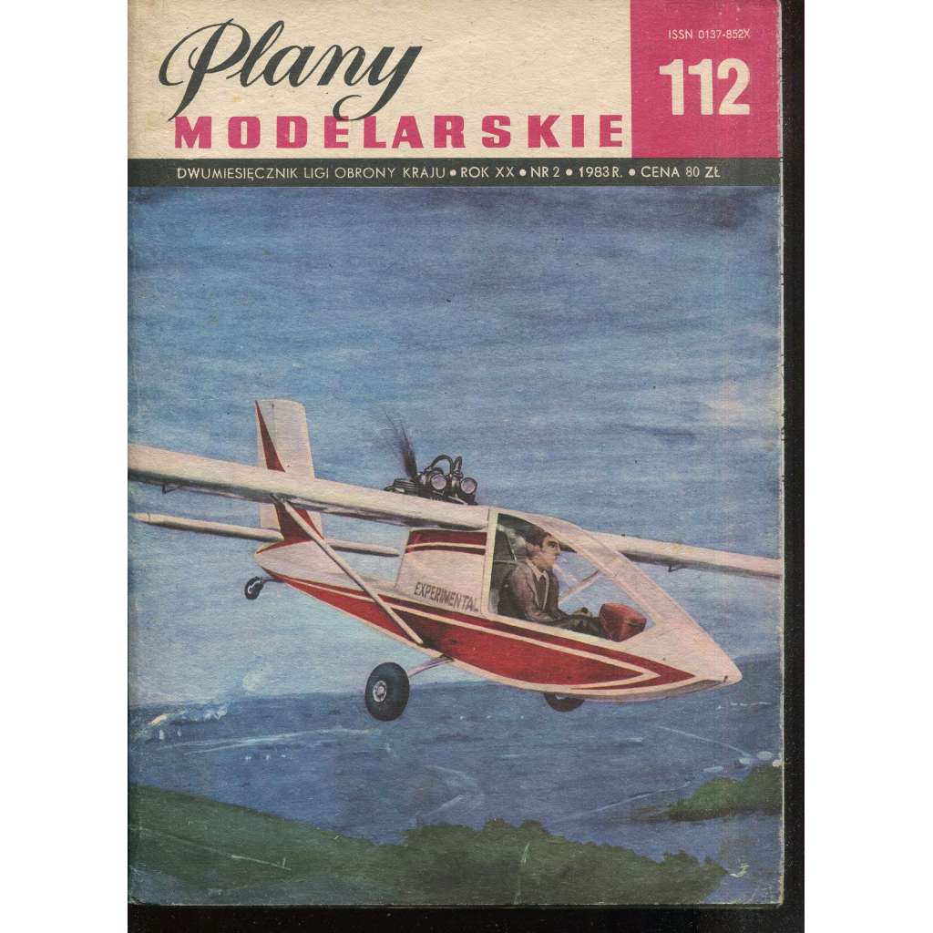 Plany modelarskie, roč. XX., č. 112/1983 [Modelářské plány - letadlo J-1 Prząśniczka, letectvo, letadla, modelářství, modely]