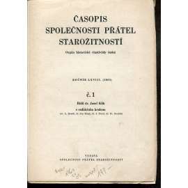 Časopis Společnosti přátel starožitností, ročník LXVIII., čísla 1-4/1960 / ročník LXIX., čísla 1-4/1961 / ročník LXX., čísla 1-4/1962 Časopis Společnosti přátel starožitností, ročník LXVIII., čísla 1-4/1960 / ročník LXIX., čísla 1-4/1961 / ročník LXX., čísla 1-4/1962