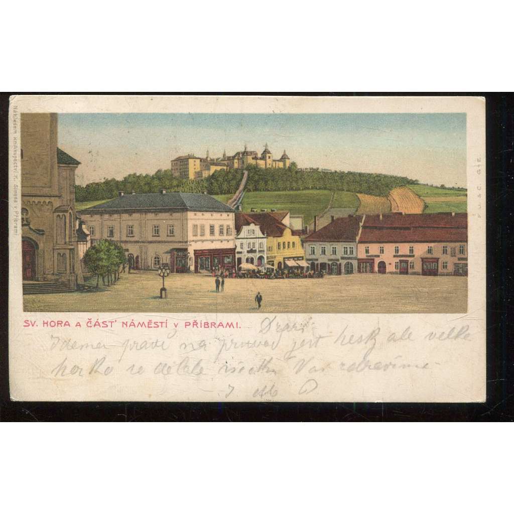 Příbram, litografie Příbram, litografie