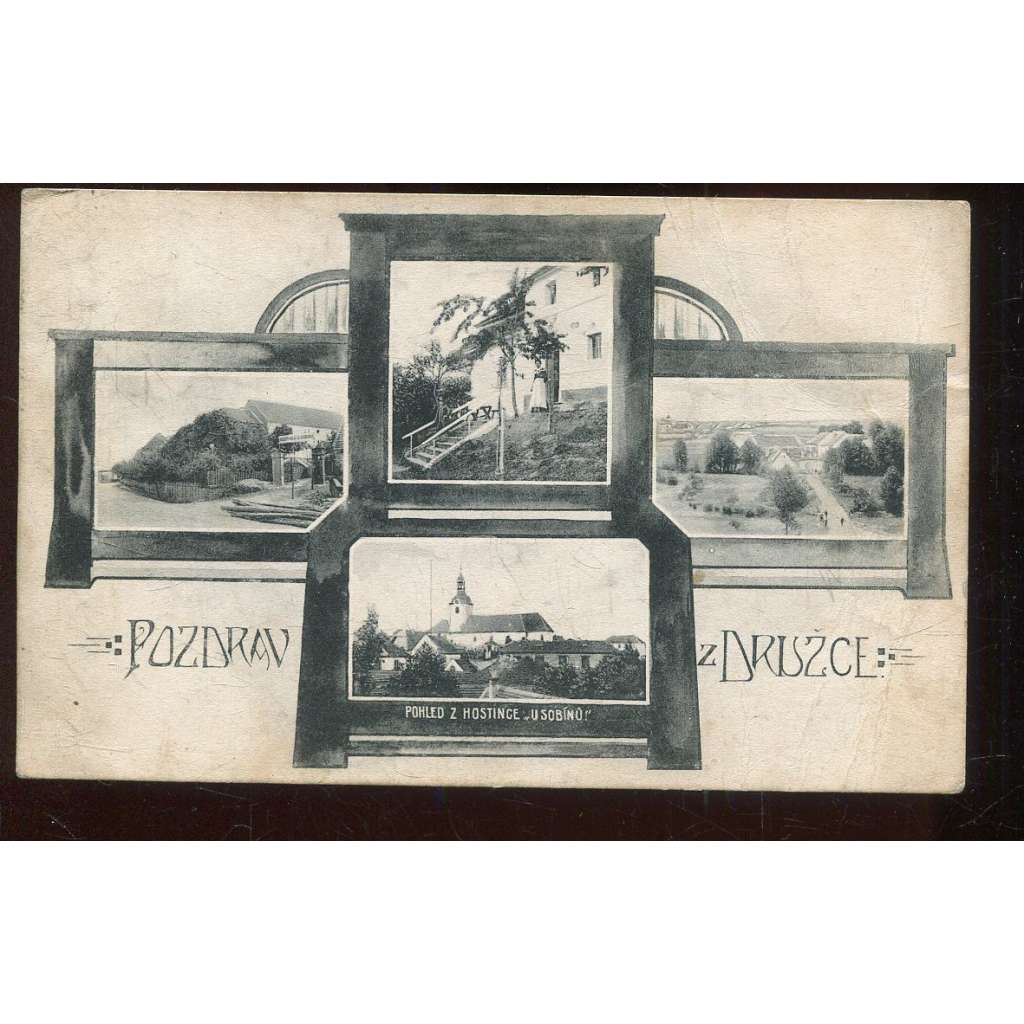 Družec, Kladno (horší stav, pomačkaná, známka stržena)