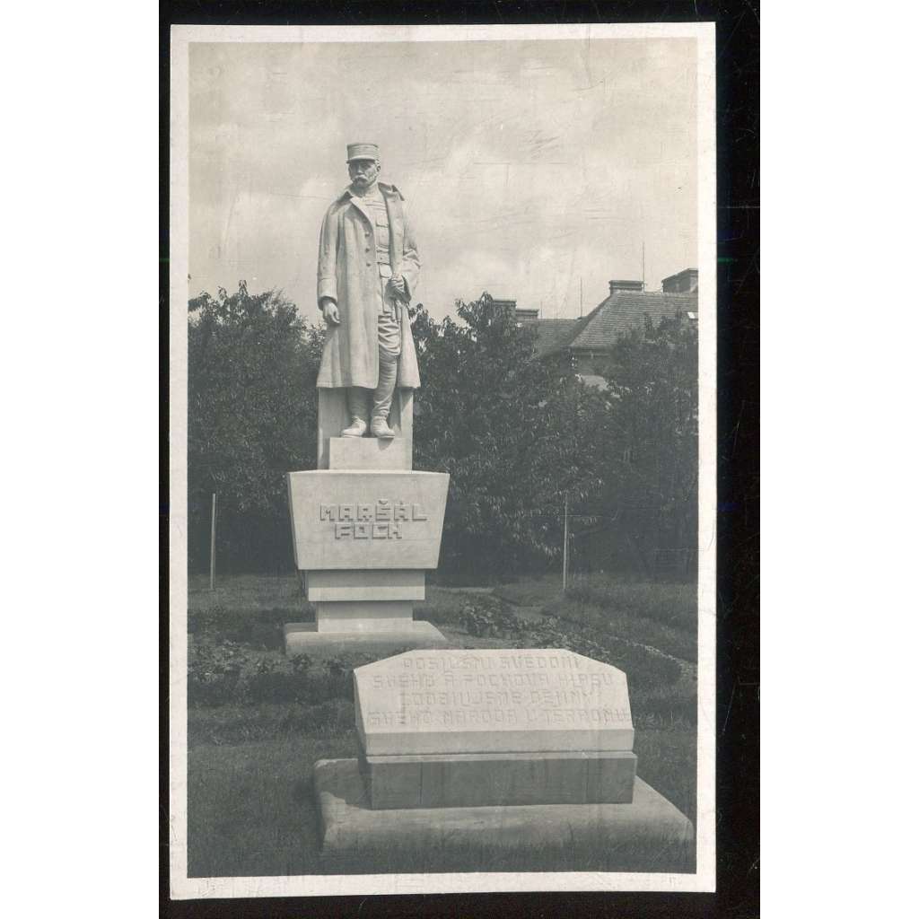 Čáslav, Kutná Hora, pomník, socha, maršál Foch