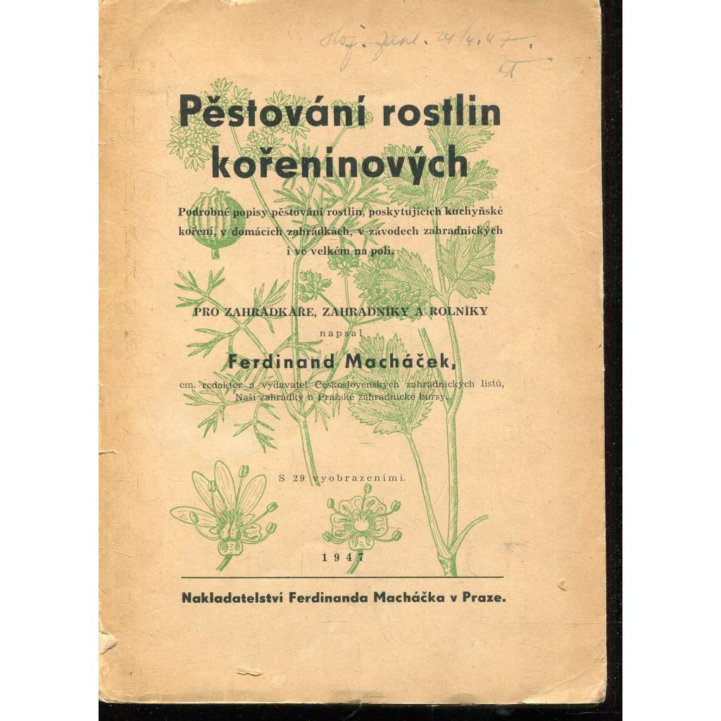 Pěstování rostlin kořeninových (rostliny, koření) Pěstování rostlin kořeninových (rostliny, koření)