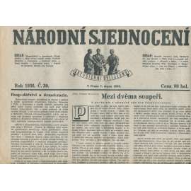 Národní sjednocení, číslo 30/1936 (noviny 1. republika)