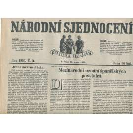 Národní sjednocení, číslo 31/1936 (noviny 1. republika)