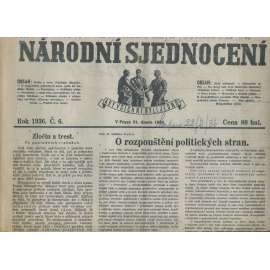 Národní sjednocení, číslo 6/1936 (noviny 1. republika)
