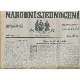 Národní sjednocení, číslo 2/1935 (noviny 1. republika)