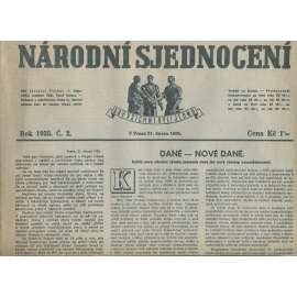 Národní sjednocení, číslo 2/1935 (noviny 1. republika) Národní sjednocení, číslo 2/1935 (noviny 1. republika)