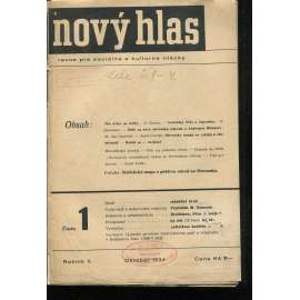 Nový hlas, ročník II., číslo 1/1934. Revue pre sociálne a kultúrne otázky (text slovensky) Nový hlas, ročník II., číslo 1/1934. Revue pre sociálne a kultúrne otázky (text slovensky)