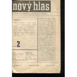 Nový hlas, ročník IV., číslo 2/1936. Revue pre sociálne a kultúrne otázky (text slovensky) Nový hlas, ročník IV., číslo 2/1936. Revue pre sociálne a kultúrne otázky (text slovensky)