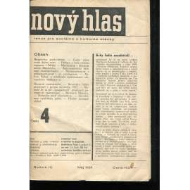 Nový hlas, ročník III., číslo 4/1935. Revue pre sociálne a kultúrne otázky (text slovensky) Nový hlas, ročník III., číslo 4/1935. Revue pre sociálne a kultúrne otázky (text slovensky)