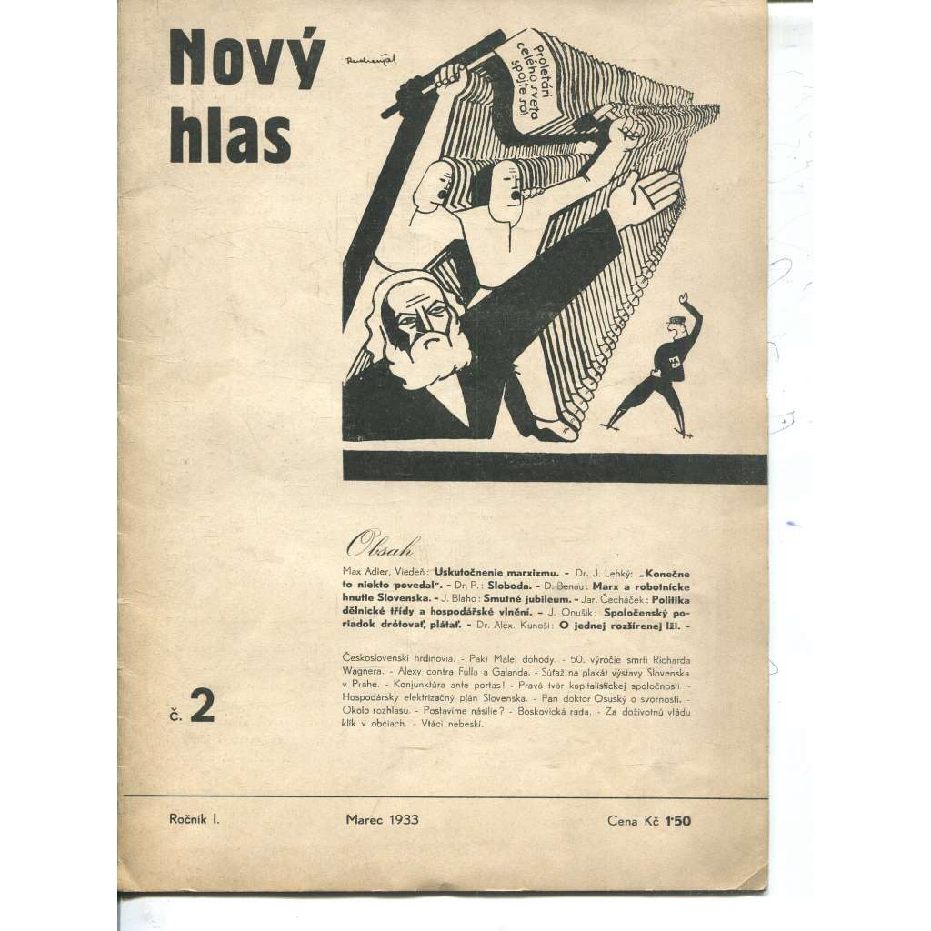 Nový hlas, ročník I., číslo 2/1933. Revue pre sociálne a kultúrne otázky (text slovensky) Nový hlas, ročník I., číslo 2/1933. Revue pre sociálne a kultúrne otázky (text slovensky)