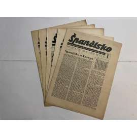 Španělsko, ročník II, čísla 1-5/1938. Orgán Společnosti přátel demokratického Španělska (časopis, noviny) - 5 čísel Španělsko, ročník II, čísla 1-5/1938. Orgán Společnosti přátel demokratického Španělska (časopis, noviny) - 5 čísel