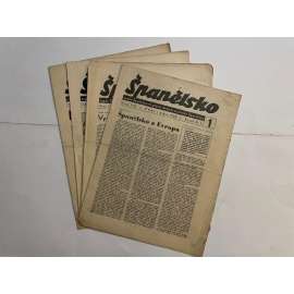 Španělsko, ročník II, čísla 1-4/1938. Orgán Společnosti přátel demokratického Španělska (časopis, noviny) - 4 čísla Španělsko, ročník II, čísla 1-4/1938. Orgán Společnosti přátel demokratického Španělska (časopis, noviny) - 4 čísla