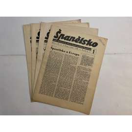 Španělsko, ročník II, čísla 1-4/1938. Orgán Společnosti přátel demokratického Španělska (časopis, noviny) - 4 čísla Španělsko, ročník II, čísla 1-4/1938. Orgán Společnosti přátel demokratického Španělska (časopis, noviny) - 4 čísla