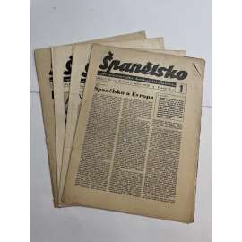 Španělsko, ročník II, čísla 1-4/1938. Orgán Společnosti přátel demokratického Španělska (časopis, noviny) - 4 čísla Španělsko, ročník II, čísla 1-4/1938. Orgán Společnosti přátel demokratického Španělska (časopis, noviny) - 4 čísla