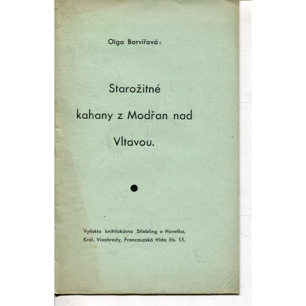 Starožitné kahany z Modřan nad Vltavou (Modřany) Starožitné kahany z Modřan nad Vltavou (Modřany)