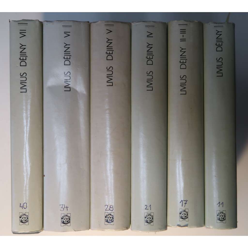 Dějiny Říma I-VII Livius - Antická knihovna - Komplet 7 dílů v 6 svazcích [Antický Řím, antika, starověk, dnešní Itálie]