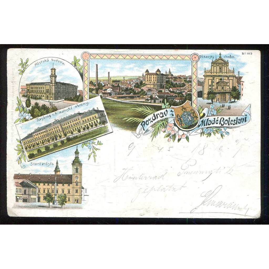 Mladá Boleslav, litografie