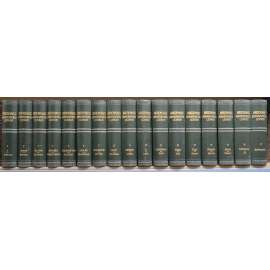 ENCYKLOPEDIE BROCKHAUS - 17 SVAZKŮ KOMPLET - VAZBY - Brockhaus Conversations-Lexikon (obsahuje barevné chromolitografie - ilustrace)