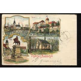 Poděbrady, Nymburk, litografie