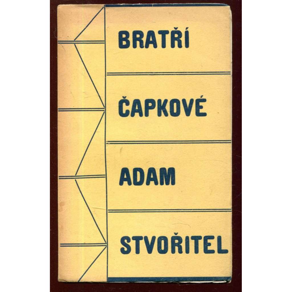 Adam stvořitel - obálka Josef Čapek Adam stvořitel - obálka Josef Čapek