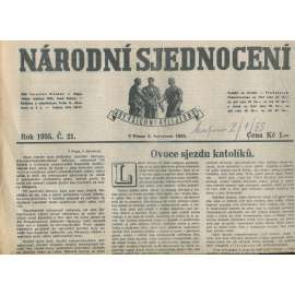 Národní sjednocení, číslo 21/1935 (noviny 1. republika)