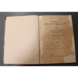 Konstruktivní stavitelství. I. díl, Zednictví (Stavební inženýrství, učebnice, první republika, mj. zdivo, klenby, schodiště, izolace)