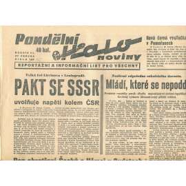 Halo noviny, ročník VI., číslo 164/1938