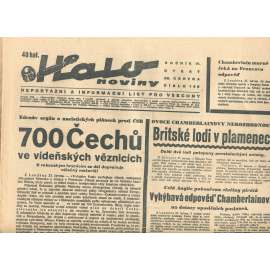 Halo noviny, ročník VI., číslo 166/1938