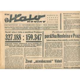 Halo noviny, ročník VI., číslo 138/1938