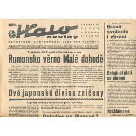Halo noviny, ročník VI., číslo 85/1938
