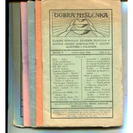 Dobrá myšlenka, ročník V., číslo 1-8. a 11-12./1928 (není kompletní - chybí čísla 9-10)