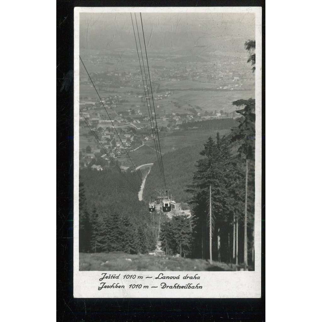 Liberec, rozhledna Ještěd, lanovka