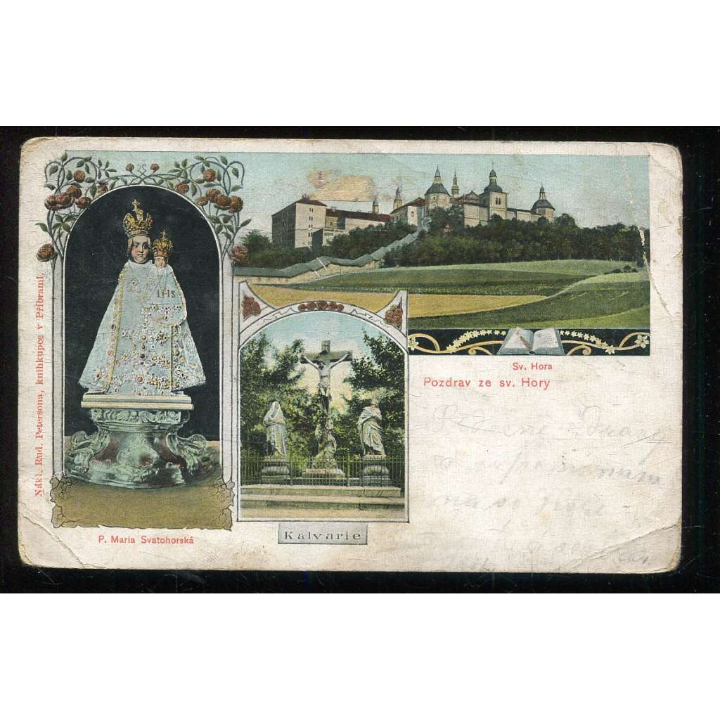 Příbram, Svatá Hora, litografie (pošk.)