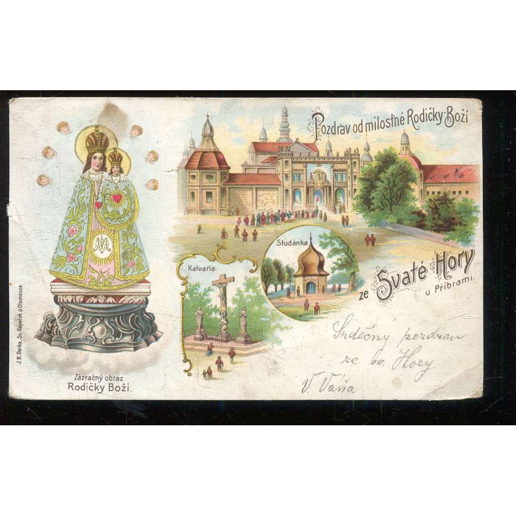 Příbram, Svatá Hora, litografie