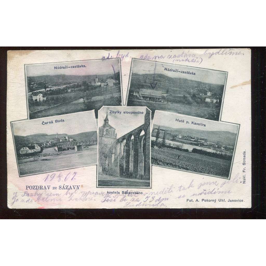 Sázava, Benešov, nádraží, Černé Budy