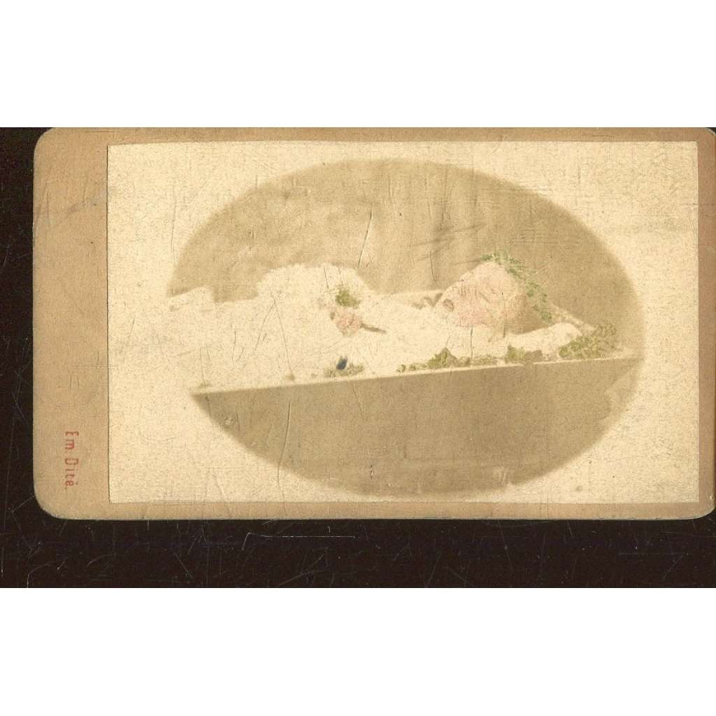 Stará fotografie - kabinetka (Emanuel Dítě, Praha) Stará fotografie - kabinetka (Emanuel Dítě, Praha)