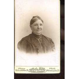 Stará fotografie - kabinetka (Atelier Elite, Praha)