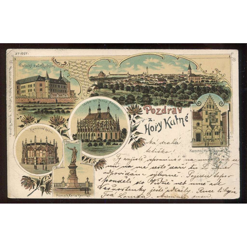 Kutná Hora, litografie