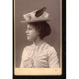 Stará fotografie - kabinetka (H. Eckert, Praha)