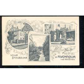 Rychnov nad Kněžnou, koláž vila Štoba