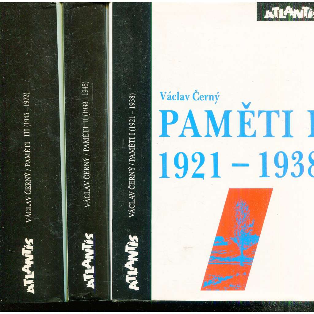 Paměti I.- III. (3 svazky) - Václav Černý - komplet (Křik Koruny české + Náš kulturní odboj za války)