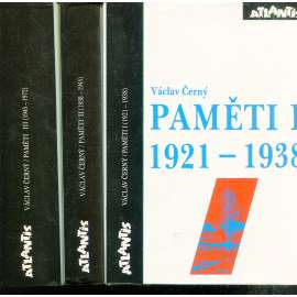 Paměti I.- III. (3 svazky) - Václav Černý - komplet (Křik Koruny české + Náš kulturní odboj za války)