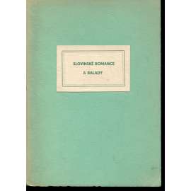 Slovinské romance a balady (podpis O. F. Babler, dřevoryty Albert Schamoni)