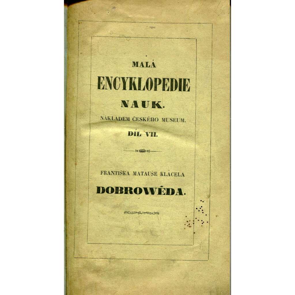 Dobrowěda (Dobrověda) - 1847