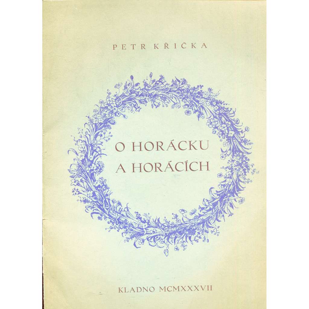 O horácku a horácích (Vysočina, podpisy výtvarníků)