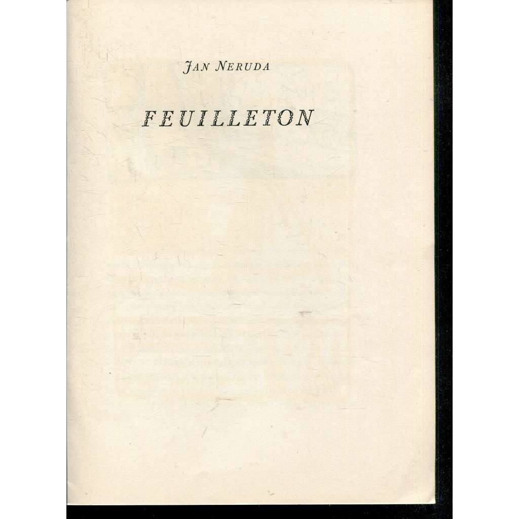 Feuilleton (litografie Kamil Lhoták)