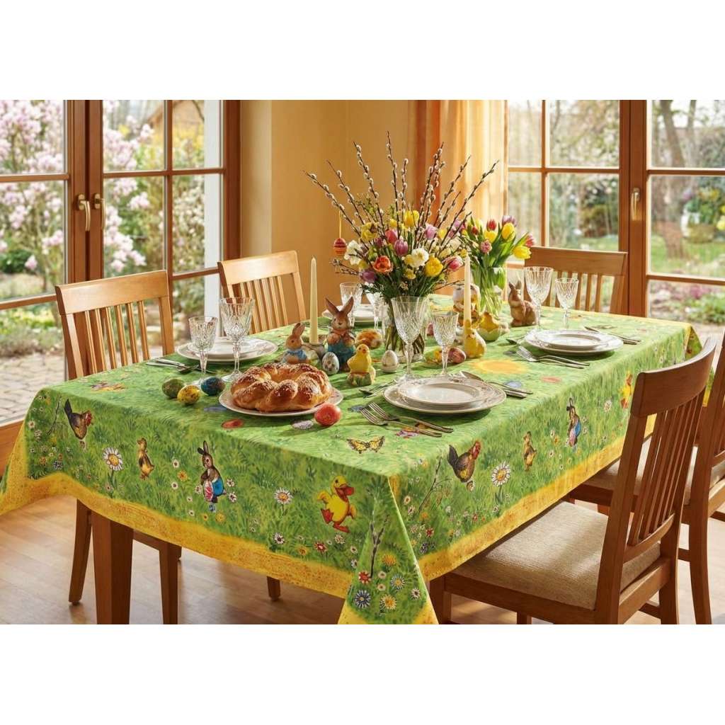 Vojtěch Kubašta - Velikonoční ubrus zelený